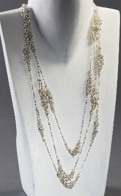 Three Strand Knitted Necklace